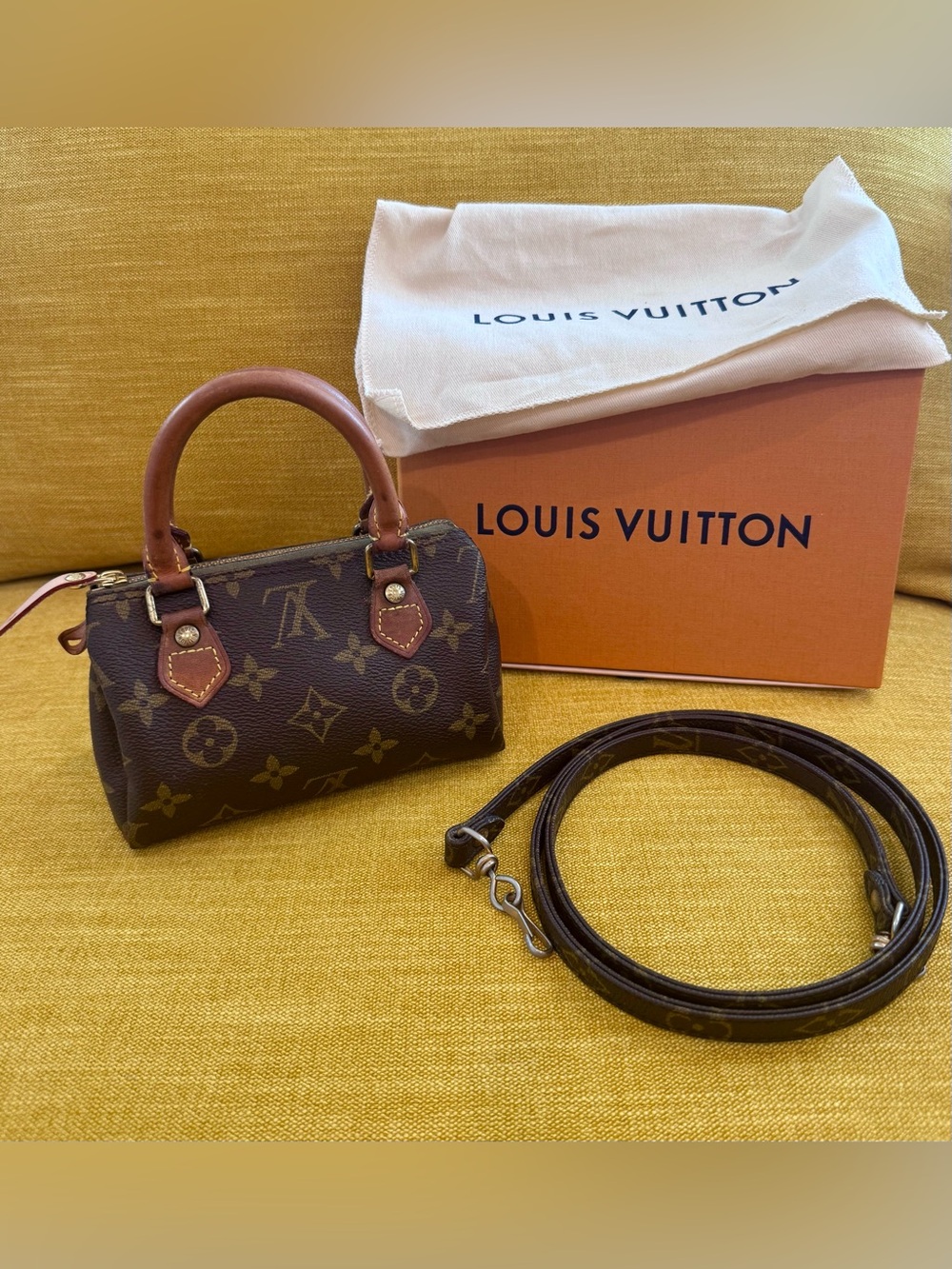 Authentic Louis Vuitton Nano Speedy